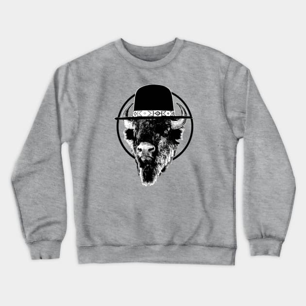 Buffalo Jack Crewneck Sweatshirt by MartinezArtDesign